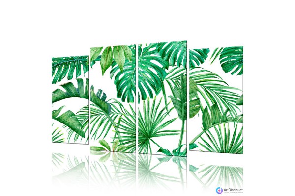 Модульная картина Тропические листья ANAT4_0027