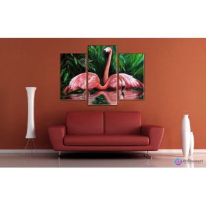 Модульная картина Фламинго ADJ0142