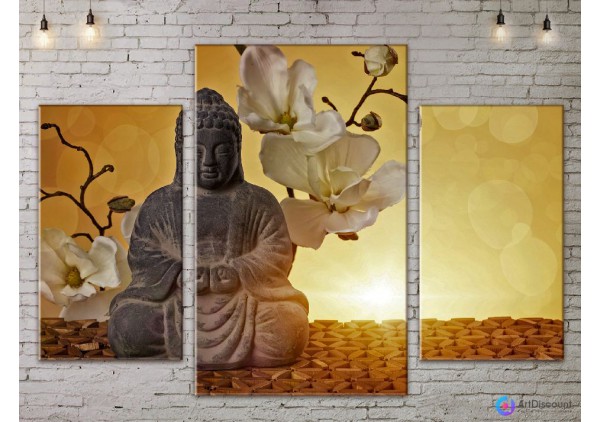 Модульные картины цветы Будда Орхидея ADFL0097