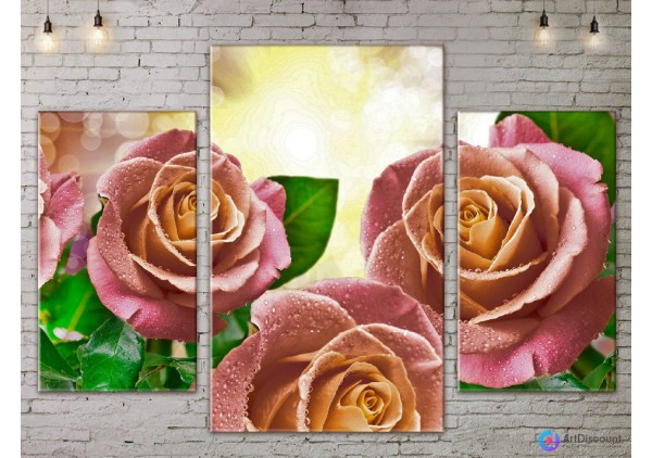 Модульные картины цветы Розы ADFL0099