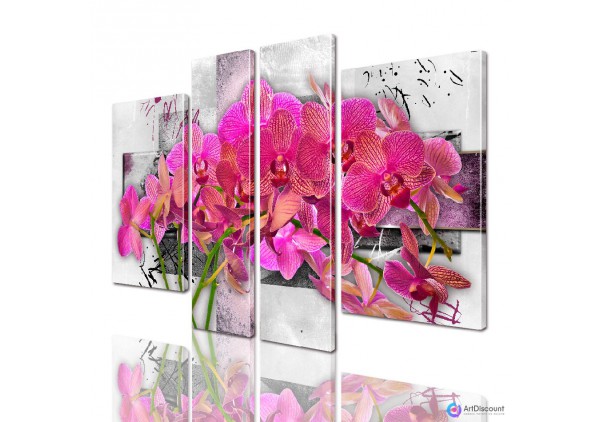 Модульные картины цветы Орхидея AFLW4_0002