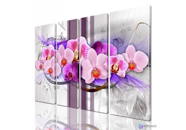 Модульные картины цветы Орхидея AFLW4_0203