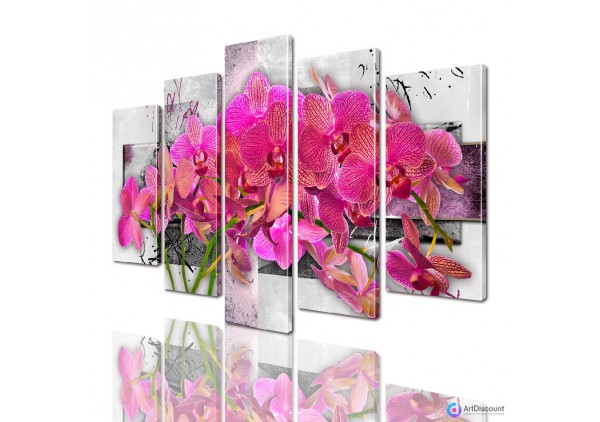 Модульные картины цветы Орхидея AFLW5_0002