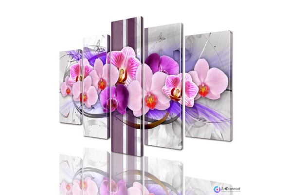 Модульные картины цветы Орхидея AFLW5_0006