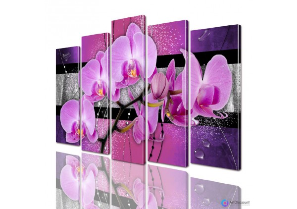 Модульные картины цветы Орхидея AFLW5_0008
