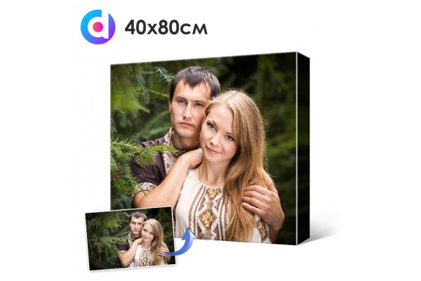 Фото на холсте, печать на холсте 40*80см